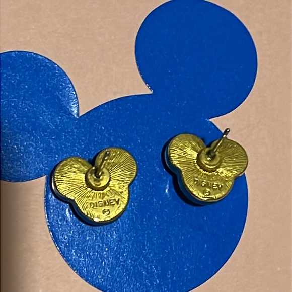 Vintage Gold and Pearl Mickey Mouse Earrings - Picture 4 of 6
